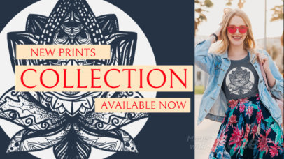 Facebook Cover Video Maker for a Custom T-Shirts Brand