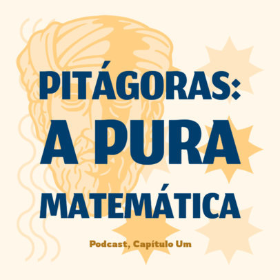 Podcast Cover Maker for a Math-Themed Show in Portuguese 4417j
