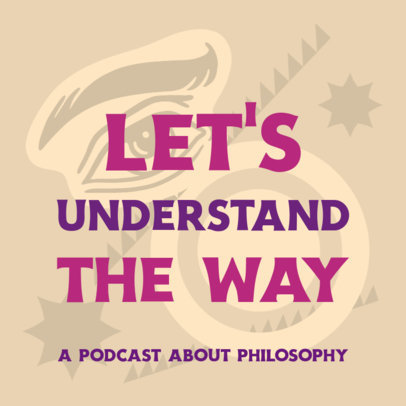 Podcast Cover Design Creator for a Philosophy Show