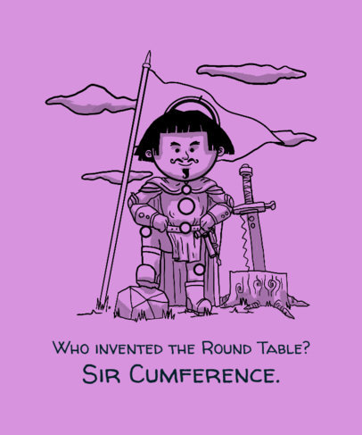 Quote T-Shirt Design Template Featuring Nerdy Jokes