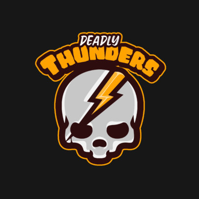 eSports Logo Generator Featuring a Cartoonish Skull Graphic 