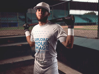 Baseball Uniform Builder - Batter Inside the Dugout