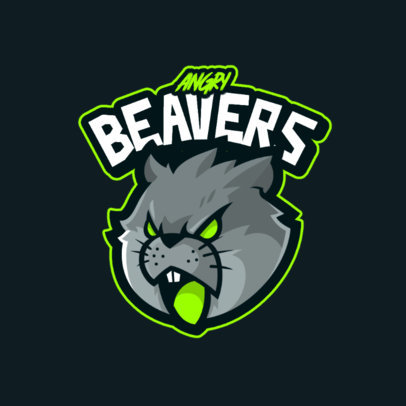 Gaming Logo Maker Featuring Angry Animals