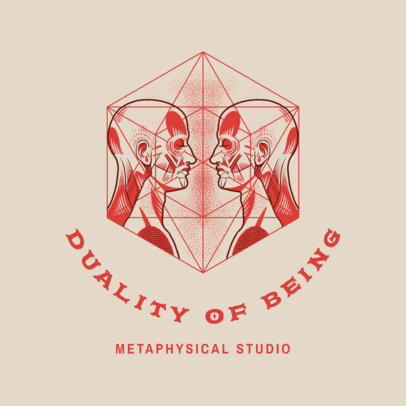 Logo Template Featuring Metaphysical Illustrations