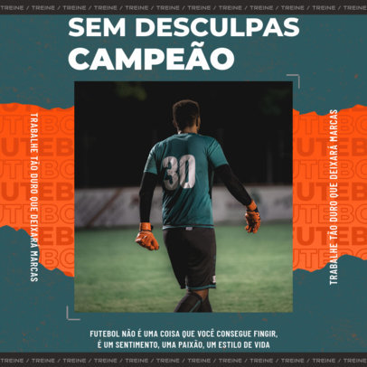 Instagram Post Maker for Soccer Enthusiasts