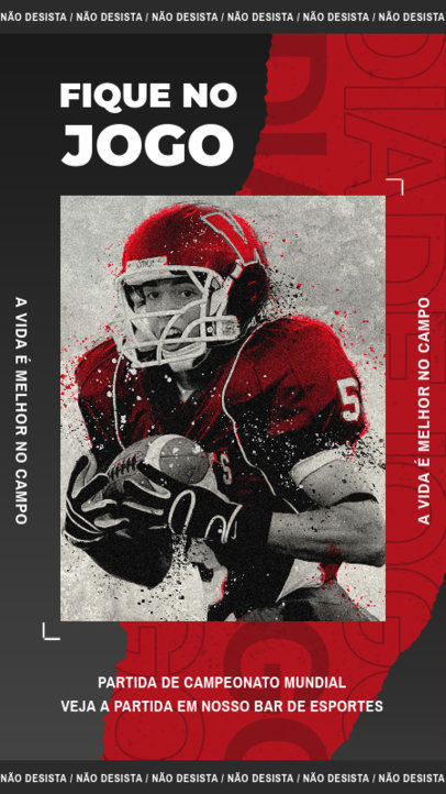 Instagram Story Maker With a Football Theme 