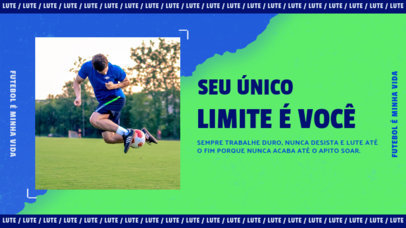 YouTube Thumbnail Design Generator for Sports Channels Featuring a Soccer Theme 