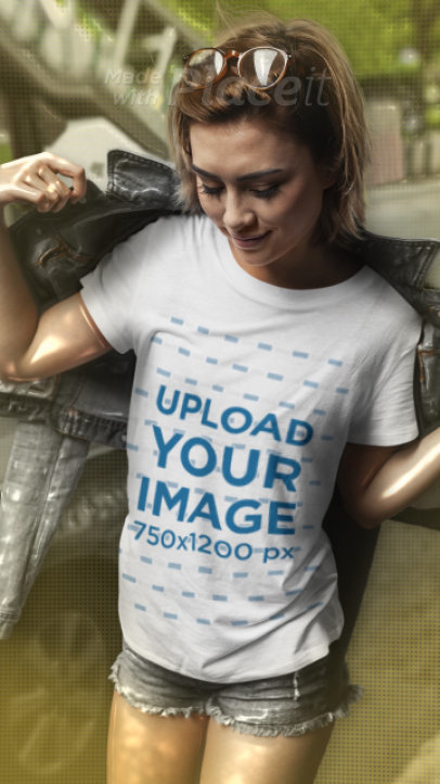 T-Shirt Video Generator Featuring Lens Flare Effects 3314v-el1