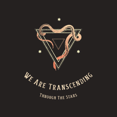 Logo Template for Clothing Brands Featuring Metaphysical Graphics