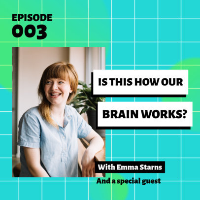 Modern Podcast Cover Maker for Psychology Advice