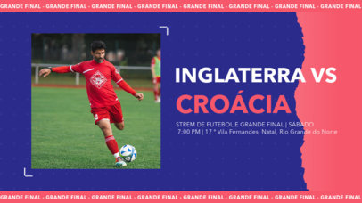 YouTube Thumbnail Design Generator for a Soccer Match