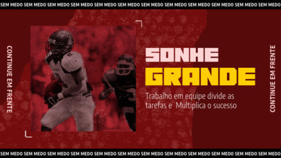 YouTube Thumbnail Maker Featuring Football-Themed Graphics 