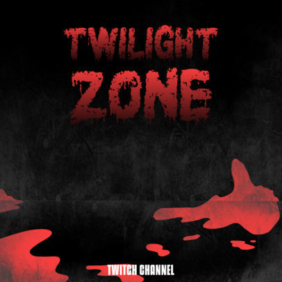 Horror Podcast Cover Template with an Illustrated Crime Scene Background 4430b