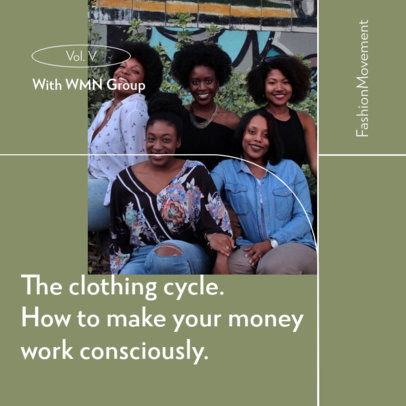 Podcast Cover Maker for a Production Focused on Fashion and Clothing  4078e-el1