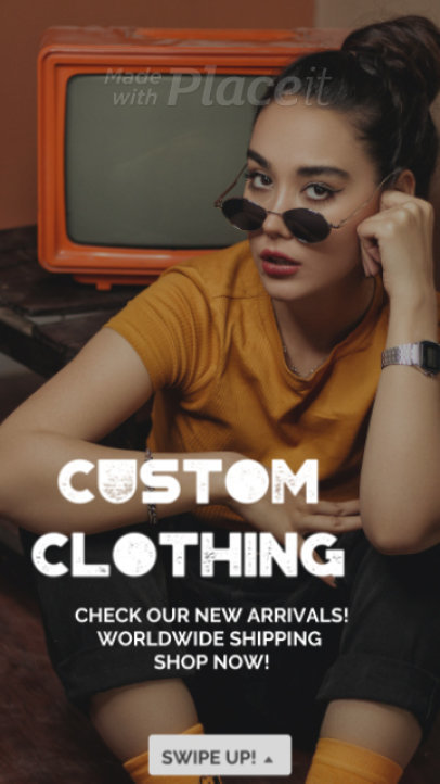 Instagram Story Video Maker for a Custom Clothing Store 