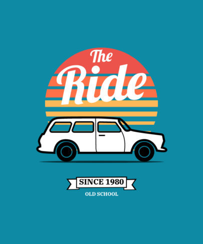 Retro T-Shirt Design Creator with an Automotive-Themed Graphic