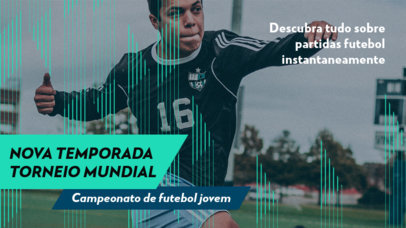 YouTube Thumbnail Design Maker for a Soccer Content Creator