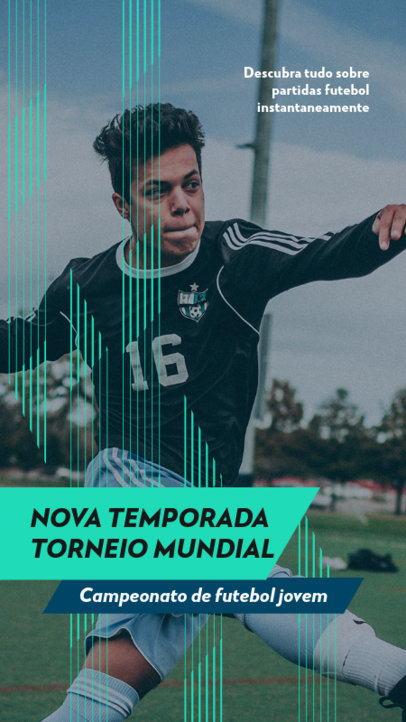 Instagram Story Design Maker for a Soccer Content Creator