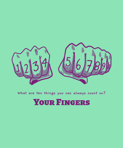 Quote T-Shirt Design Creator With a Weird Joke