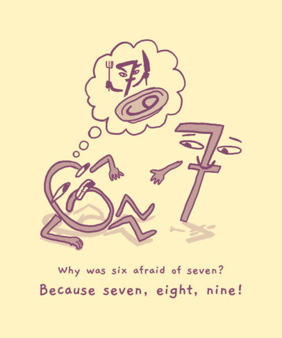 T-Shirt Design Generator With a Classic Math Pun
