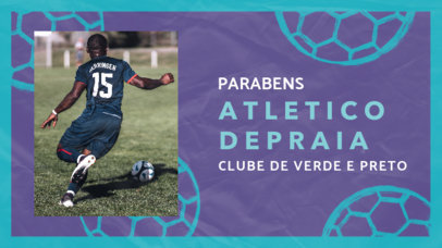 YouTube Thumbnail Generator of a Friendly Soccer Match Highlights