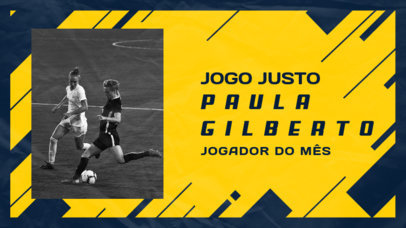 YouTube Thumbnail Generator of a Soccer Most Valuable Player Highlights