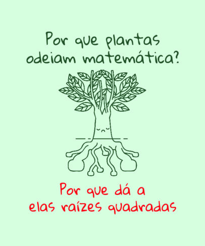 Funny T-Shirt Design Maker With a Nerdy Joke and a Tree Graphic
