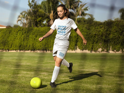Custom Soccer Jerseys - Kid About to Hit a Goal a16387