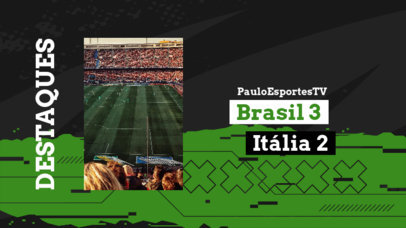 YouTube Thumbnail Creator for a Sports Match Highlights