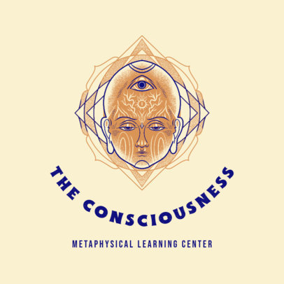 Illustrated Logo Maker for a Metaphysical Learning Center