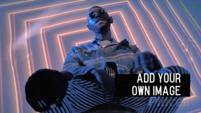 Slideshow Video Creator Featuring a Trippy Lo-Fi Style 3046