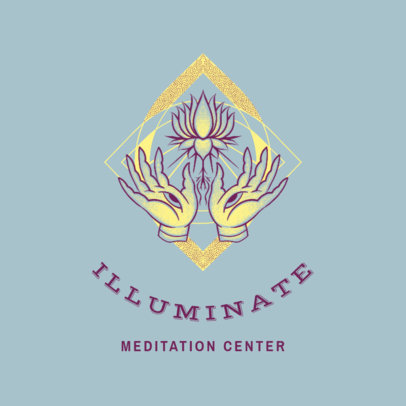 Logo Maker for a Meditation Center With a Metaphysical Style