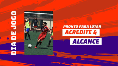 YouTube Thumbnail Maker Reminding of a Women's Soccer Match