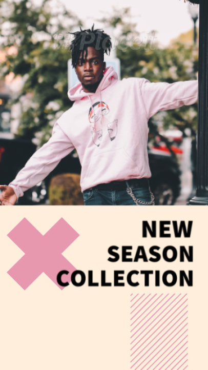 Instagram Story Video Maker for a New Season Streetwear Collection Ad