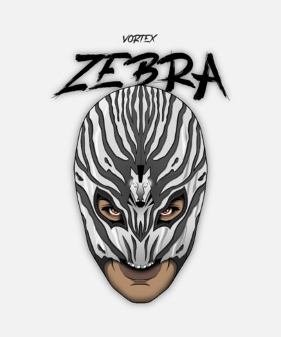 T-Shirt Design Maker Featuring Wrestling Mask Graphics 4452