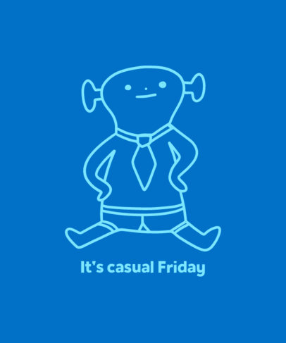 Quote T-Shirt Design Maker With a Funny Doodle