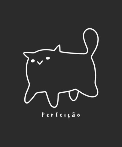 Cats T-Shirt Design Creator With a Silly Doodle 3812h