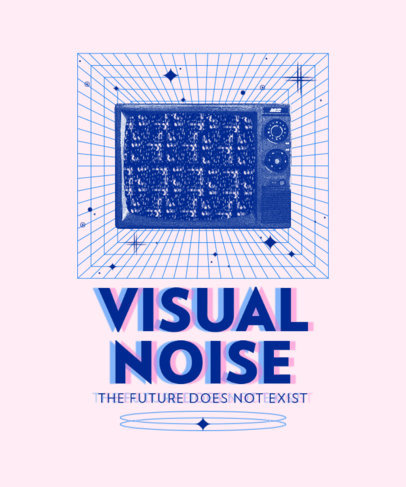 T-Shirt Design Maker Featuring a Quote and Glitch Effects