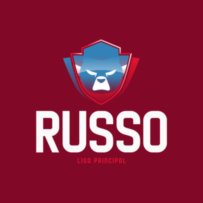 National Sports Team Logo Template with a Shield Graphic