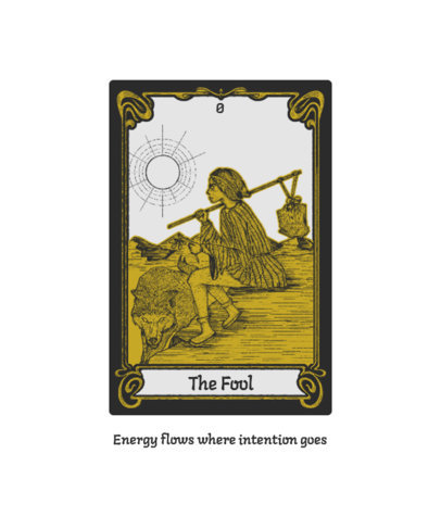 Illustrated T-Shirt Design Maker Featuring Engraved Tarot Cards