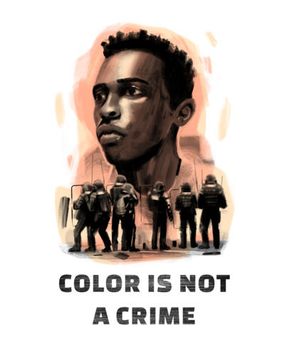 T-Shirt Design Maker Featuring Illustrated Social Justice Portraits