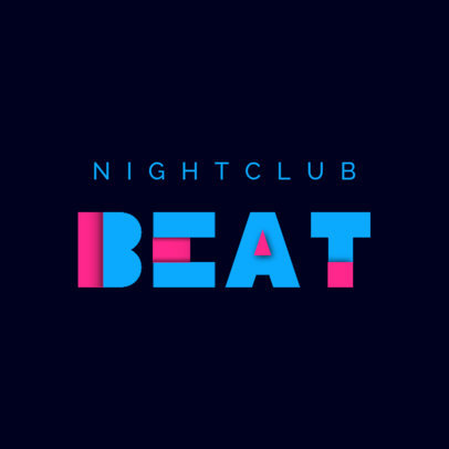 Nightclub Logo Maker Featuring a Minimal Aesthetic
