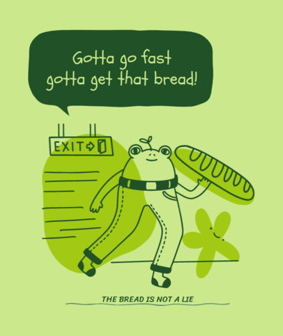 Tote Bag Design Maker Featuring a Bizarre Character with a Quote 3806d