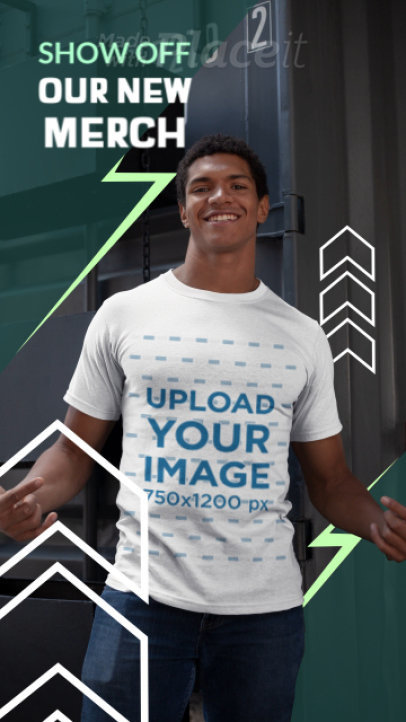Stop Motion T-Shirt Video with Motion Graphics and Text Animation 3513v-el1