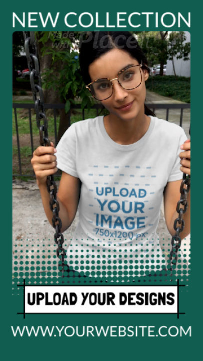 T-Shirt Video To Promote a New Clothing Line on an Instagram Story