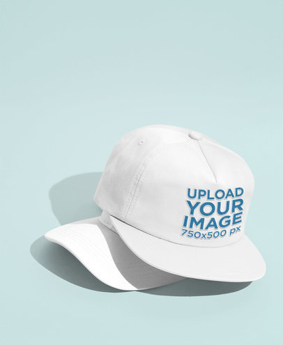 Snapback Hat Mockup on Top of Another Hat