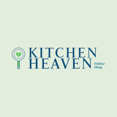Online Logo Template for Dropshipping Kitchenware Stores