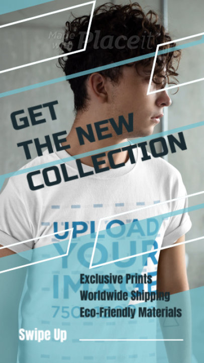 T-Shirt Video to Promote an Eco-Friendly POD Site 3512v-el1