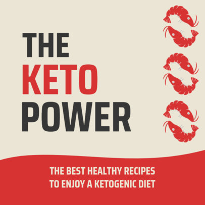 Instagram Post Template for Healthy Keto Diet Recipes
