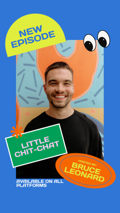 Instagram Story Maker for a Casual Chatting Podcast Promo